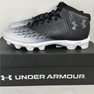 Under Armour Black and White Cleats